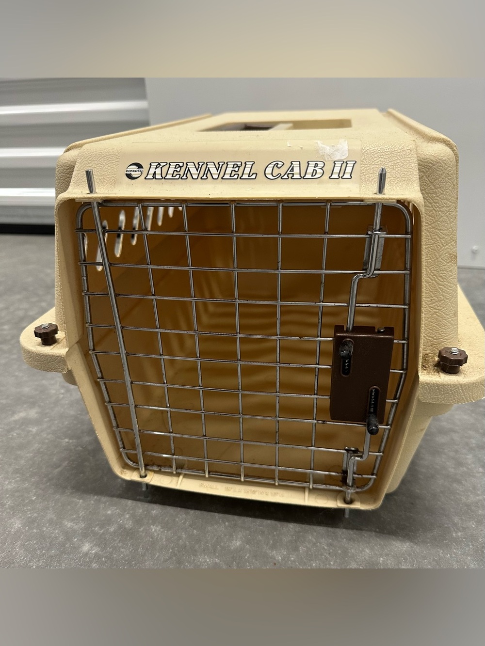 KENNEL CAB II Travel Carrier Hard Sided Dog Cat Transport Animal Crate Small 19”